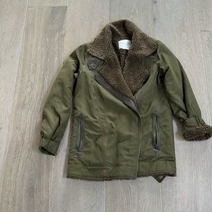 Anthropologie Sherpa lined jacket size XS